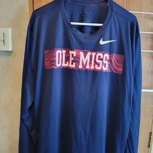 Nike Ole Miss long sleeve dri fit 2XL